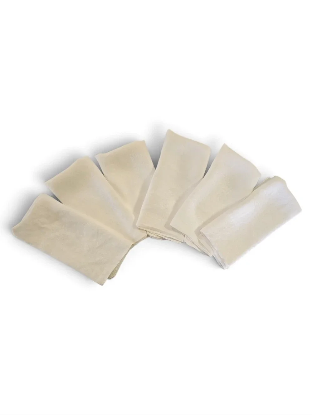 Vintage White Cloth Napkins Set Of 6
